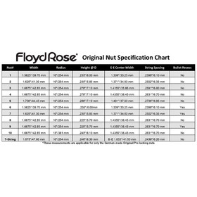 Floyd Rose Original R3 Lukkosatula, musta (uusi)