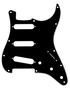 Fender Pickguard Stratocaster plektrasuoja musta (uusi)