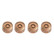 Stagg SP Speed Knob Knob Set, 4 pcs, Gold (new)