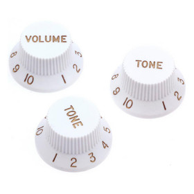 Stagg potikannuppisetti, volume + 2 x tone, valkoinen (uusi)
