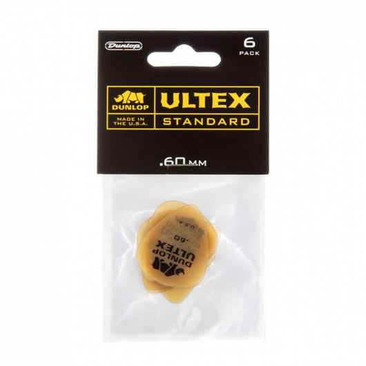 Dunlop Ultex Standard 0,60 mm plektrasetti 6 kpl (uusi)