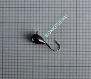 Tungsten mormyshka 6mm #6 link dark chrome, no. 08