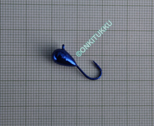 Tungsten mormyshka 6mm #6 link blueberry chrome, no. 09