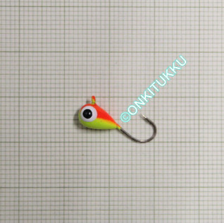 Volframist mormyshka 5 mm #8 link oranž, kollane, nr 38