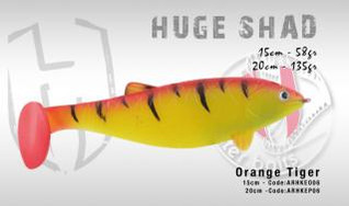 Huge Shad Orange Tiger 20cm 135g