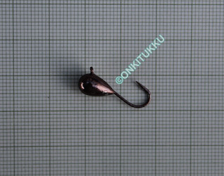 Tungsten mormyshka 6mm #6 link brown chrome, no. 16