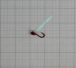 Volfram mormyshka 2 mm #18 länk mörkröd, nr 37