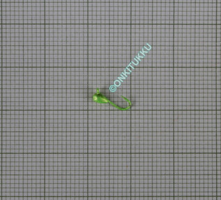 Volfram mormyshka 2 mm #18 länk ljusgrön, nr 38