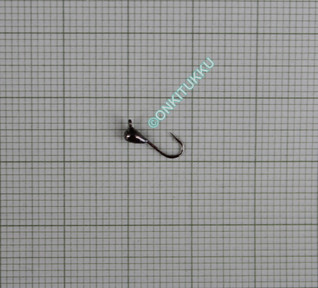 Volfram mormyshka 2 mm #18 länk mörk krom, nr 42