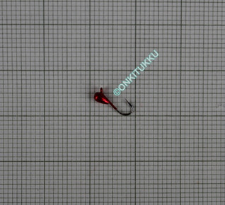 Volfram mormyshka 2 mm #18 länk röd krom, nr 45