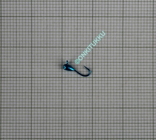 Volfram mormyshka 2 mm #18 länk blå krom, nr 44