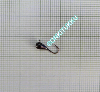 Volfram mormyshka 3 mm #16 länk mörk krom, nr 08