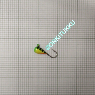 Tungsten mormyshka 3 mm #16 link striped fire tiger, no. 47