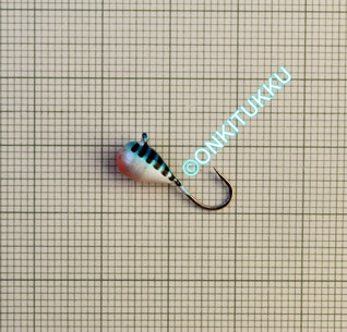 Вольфрами-мормушка 5 мм #8 звено синий жемчуг оранжевый, № 22