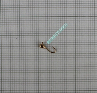 Volfram mormyshka 2 mm #20 länk guldrosa kulor på stång, nr 28