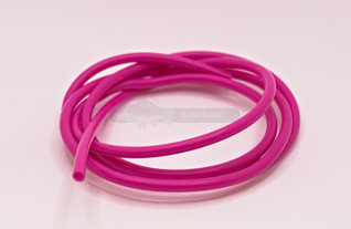 Silikoniletku cerise 2mm 1m