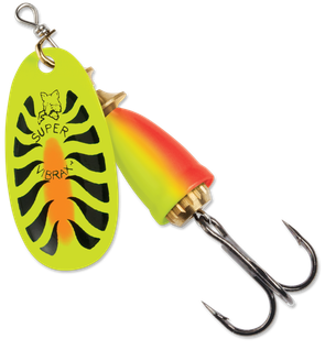 Blue Fox Vibrax Fluorescent 6g Fire Tiger