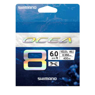 Shimano Ocea Braid 8 400m 51.3KG 113lb 0.35mm (6) Multicolor