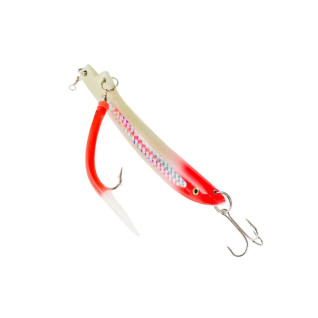 Glow-in-the-dark fishing pilker 300g with a side hook