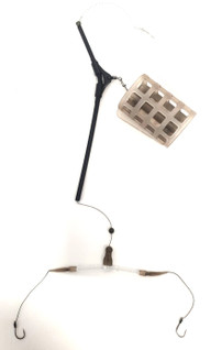 Feeder System kahdella koukulla, puomilla ja korilla 40g