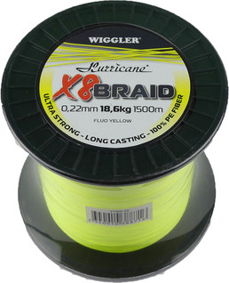 Hurricane X8 Braid 0.16mm 13,6kg 1m Fluo Yellow VAIN MYYMÄLÄSSÄ!
