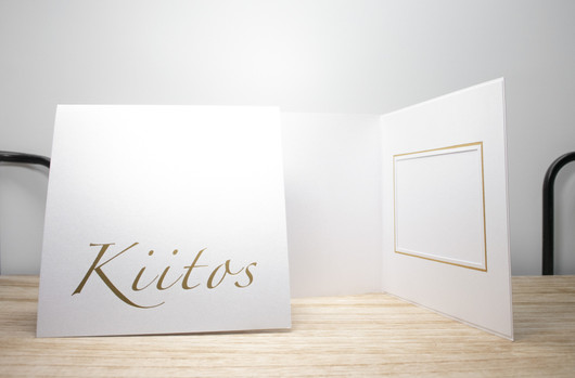 14 x 14 Kiitos - kiitoskortti 