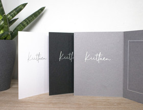 Foliopainettu kiitoskortti 