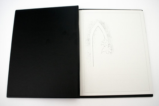 Hautajaiskansion painettu etulehti