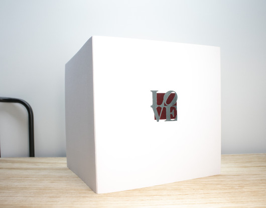 LOVE valkoinen - korttipohja