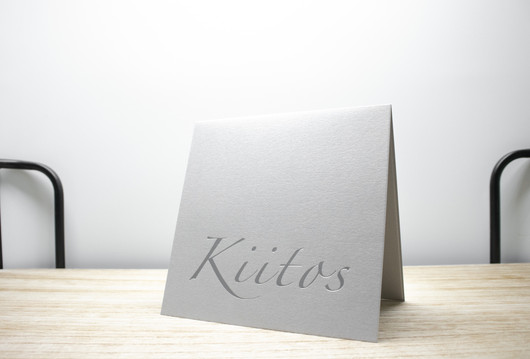 14 x 14 Kiitos - korttipohja 