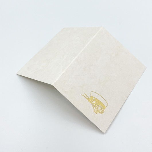 Ylioppilaslakki ja ruusut - 10 x 14 cm