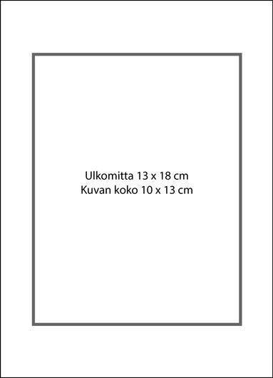 Paspatuuri 13 x 18 ulkomitalla