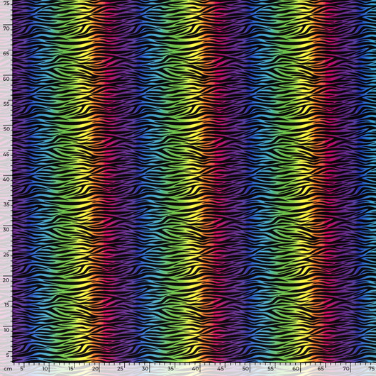 Sateenkaari seepra Lycra