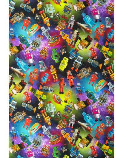 Robottiavaruus- digiprint-trikoo