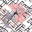 ABSTRAKTI kukka- jersey