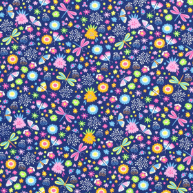 Värikkäät hyönteiset-trikoo