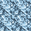 Siniset kukat, digiprint-trikoo