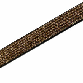 Kuminauha 25 mm musta/kulta