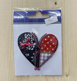 Silityskuva sydän vetoketjulla