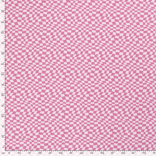 Abstraktitruudut- trikoo Pinkki