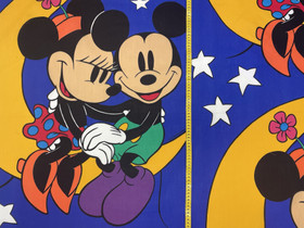 Mikki ja Minni hiiri puuvillakangas