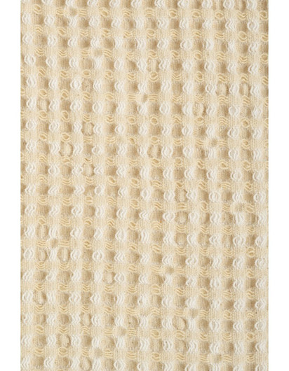 Vohvelikangas Beige/valkoinen