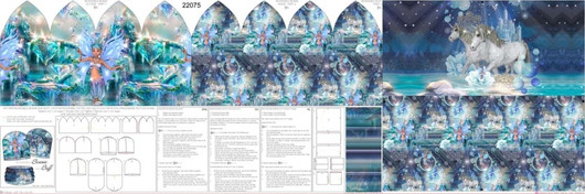 Keiju ja yksisarvinen pipo ja tuubihuivi, ompelusetti, joustocollege