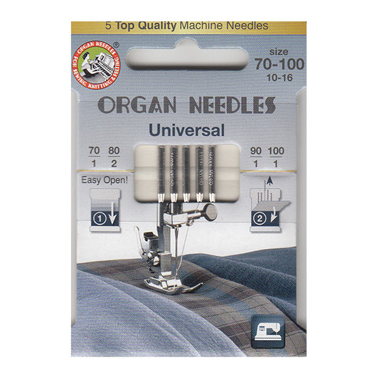 Organ Needles Universal ompelukoneneula 70-100