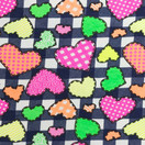 Neon sydämet Trikoo