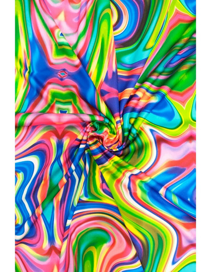 Väri kylläisyys jersey/lycra