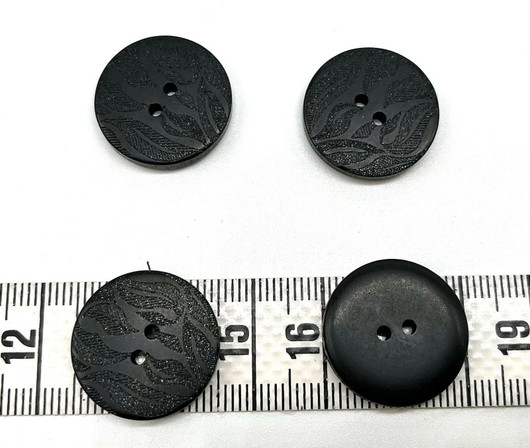 Lehtikuvio muovinappi 21mm