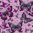 Pinkit perhoset trikoo