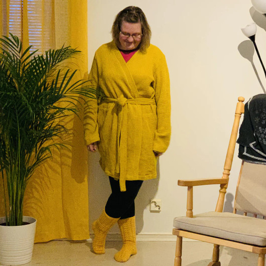 Unisex kylpytakki paperikaava