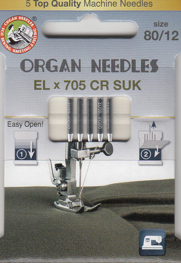 Organ Needles EL x 705 CR 80/12 koneneula